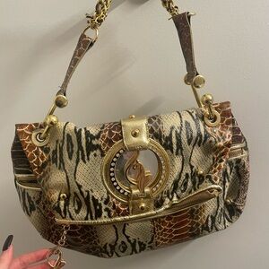 Baby phat Handbag with Gold Accents